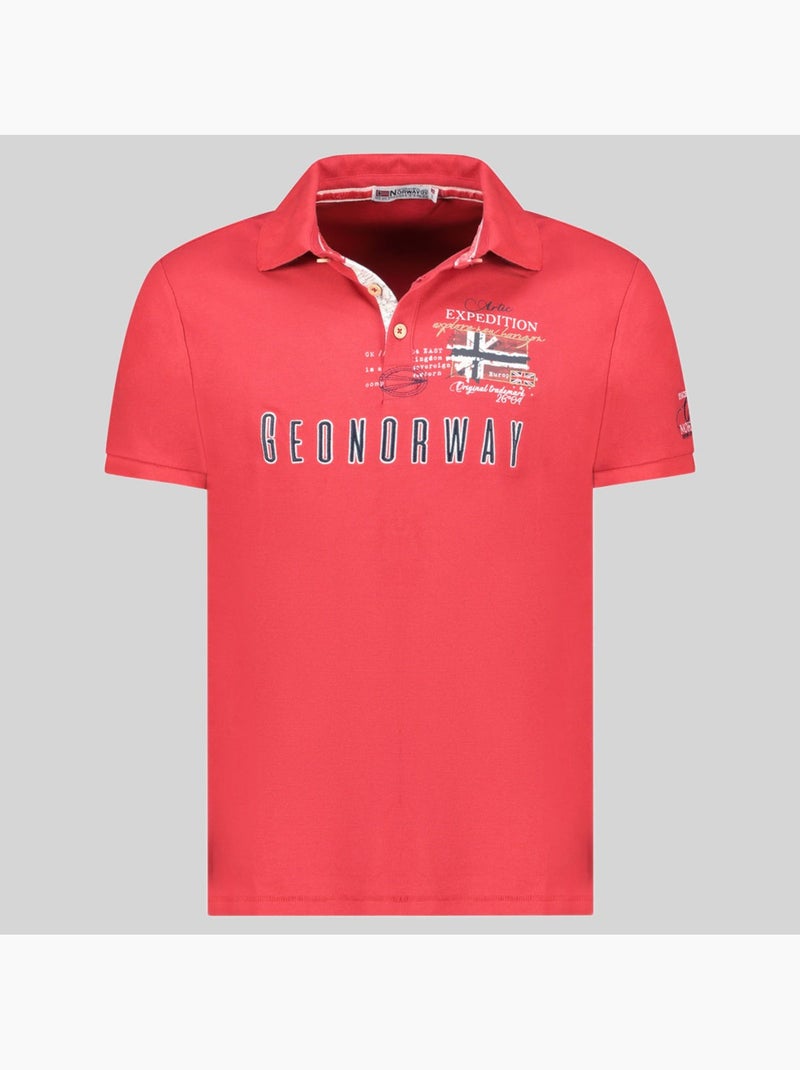 Polo kason – geographical norway Rouge - Kiabi