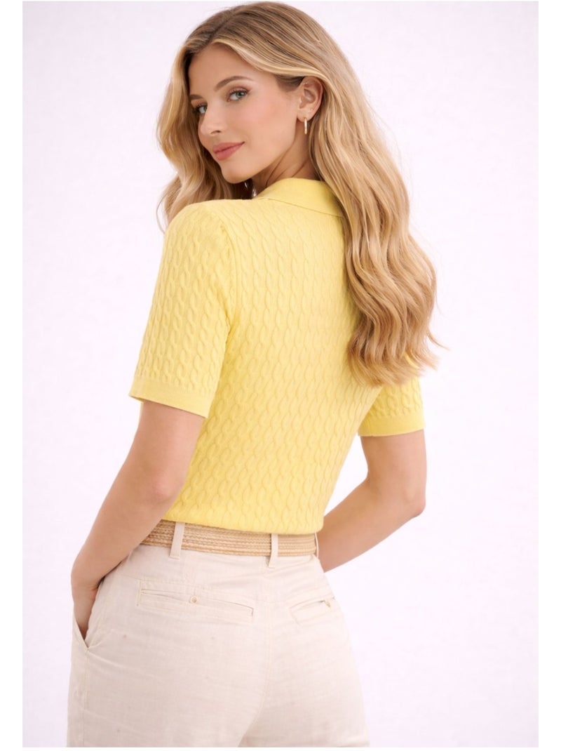 Polo Kebello Jaune - Kiabi