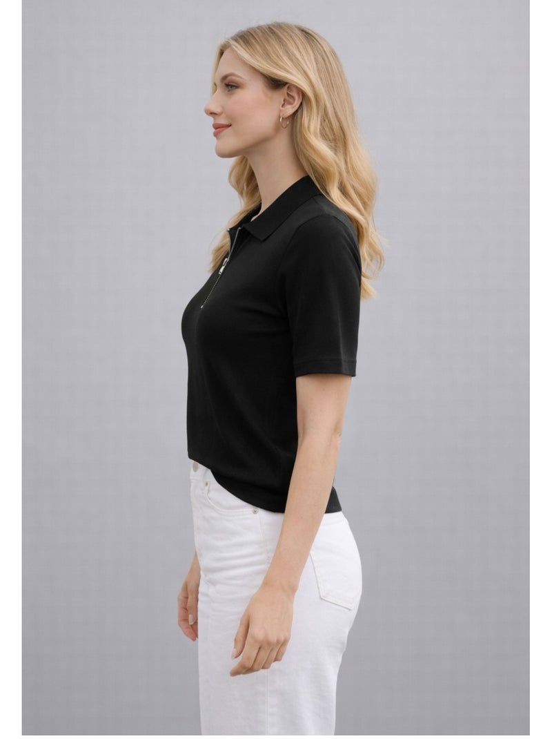 Polo Kebello Noir Noir - Kiabi