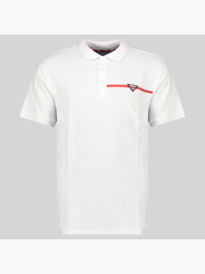 Polo kelif – geographical norway Blanc - Kiabi