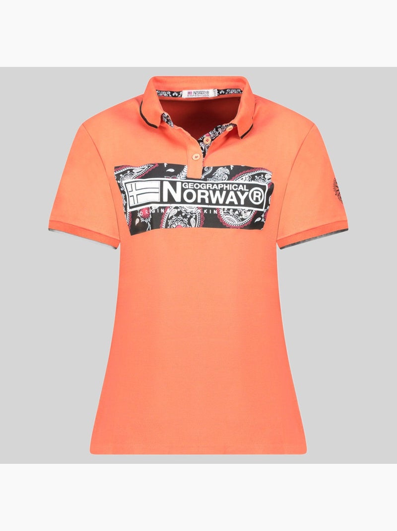 Polo kesley – geographical norway Corail - Kiabi