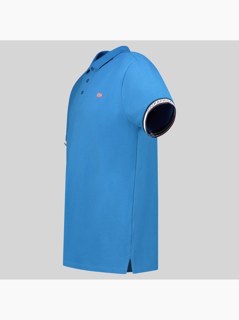 Polo koliar – geographical norway Bleu - Kiabi