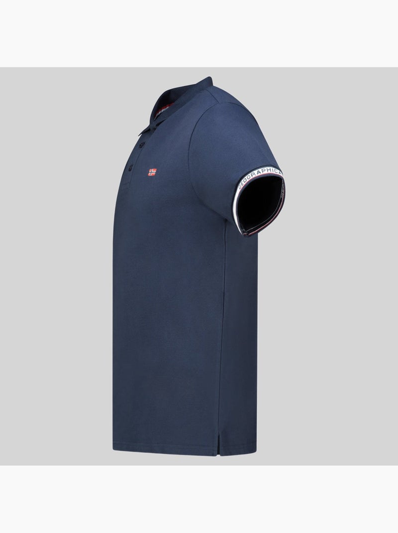 Polo koliar – geographical norway Bleu marine - Kiabi