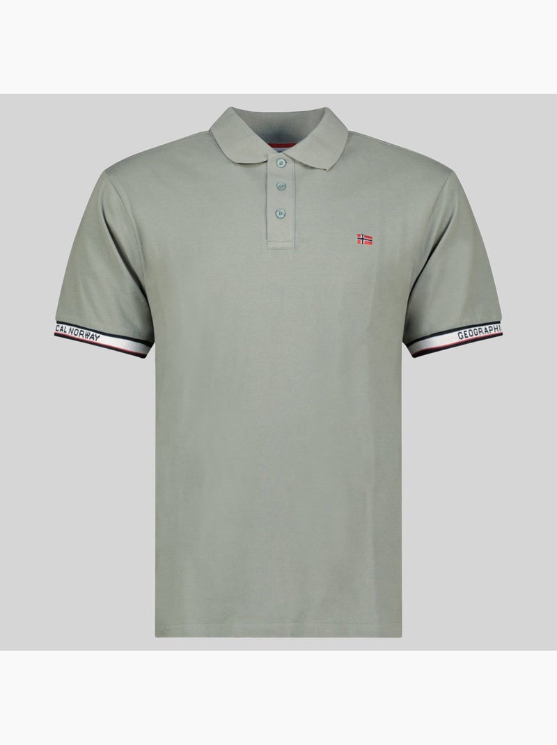 Polo koliar – geographical norway Vert olive - Kiabi