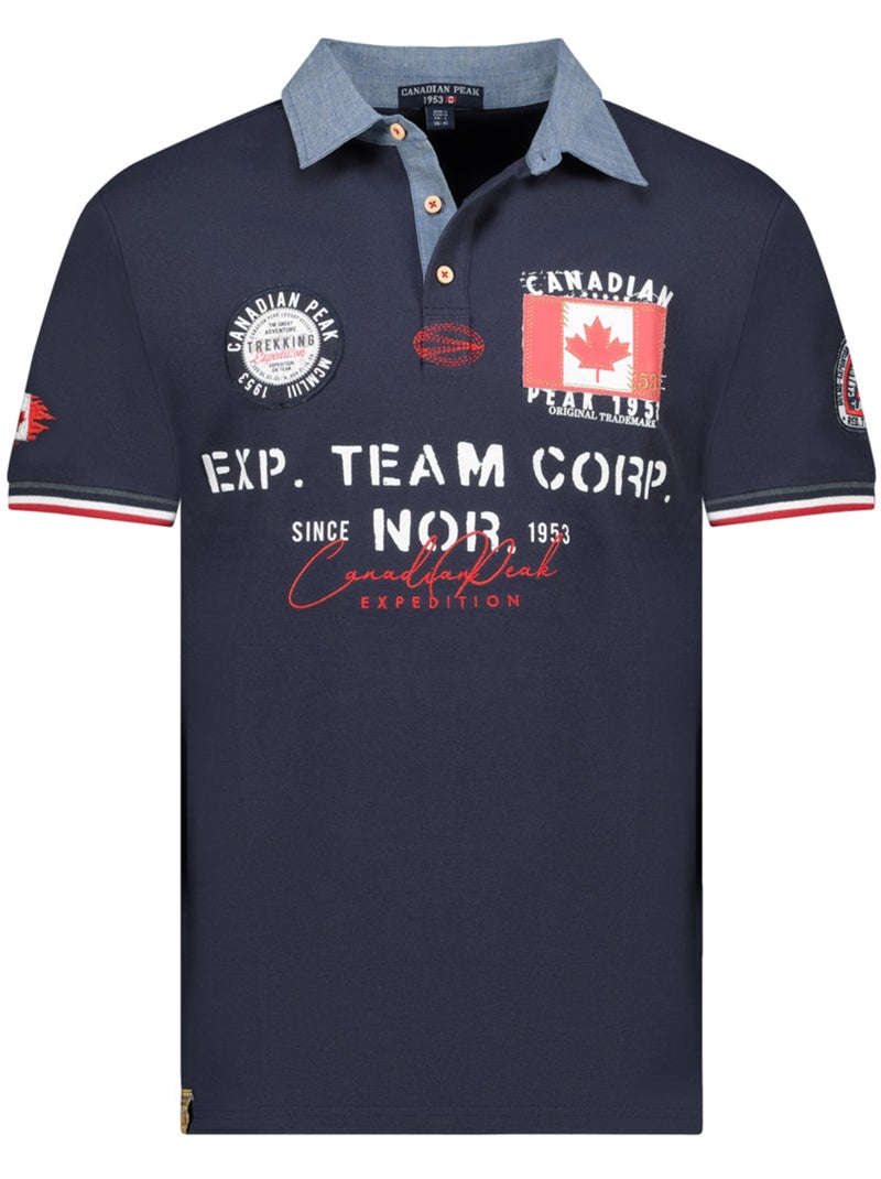 Polo kopteak – canadian peak Bleu marine - Kiabi