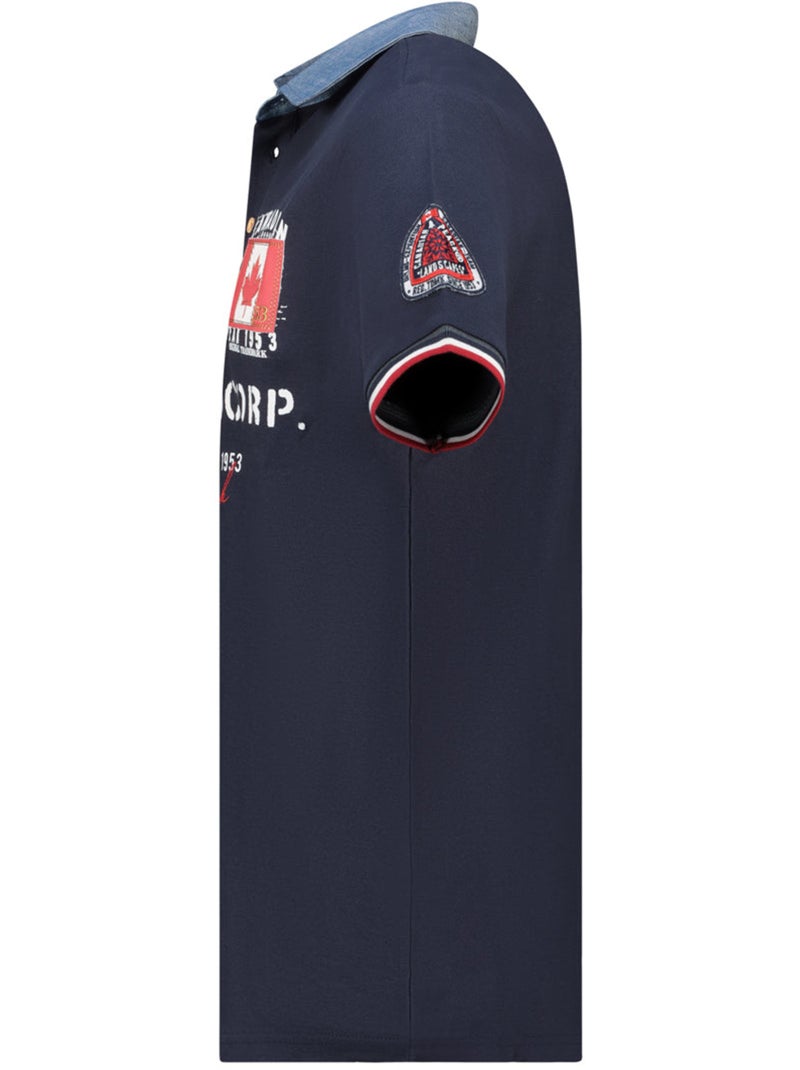 Polo kopteak – canadian peak Bleu marine - Kiabi