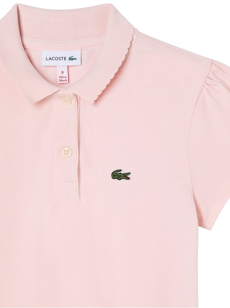 Polo Lacoste à manches courtes Rose clair - Kiabi