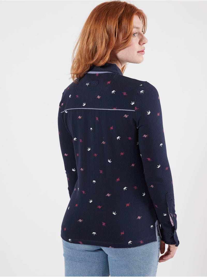 POLO LADY CASUAL QUEEN Bleu marine - Kiabi