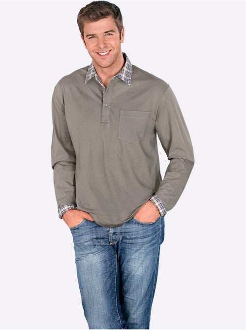 Polo l'élégance d'une chemise - taille standard - moda vilona - Kiabi