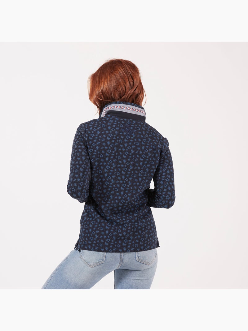 POLO LEO CHIC Bleu marine - Kiabi