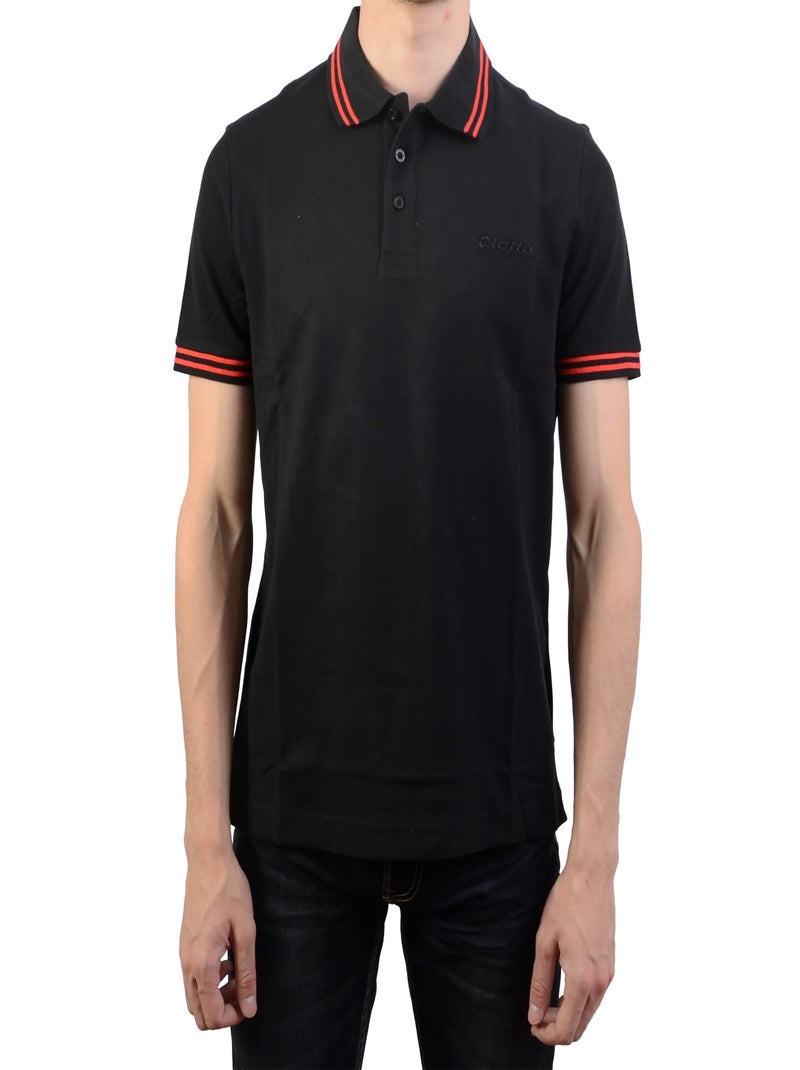 Polo Lotto Classica PQ Noir Rouge - Kiabi