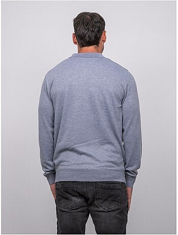 Polo maille boutonné manches longues losteria