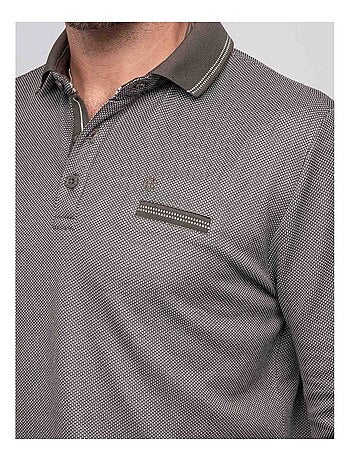 Polo maille jacquard PALYPSO