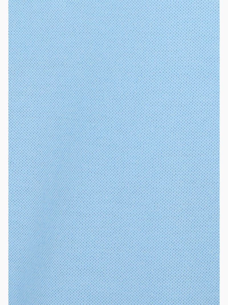 Polo maille piquée - Happy D. by Damart Bleu givrée - Kiabi