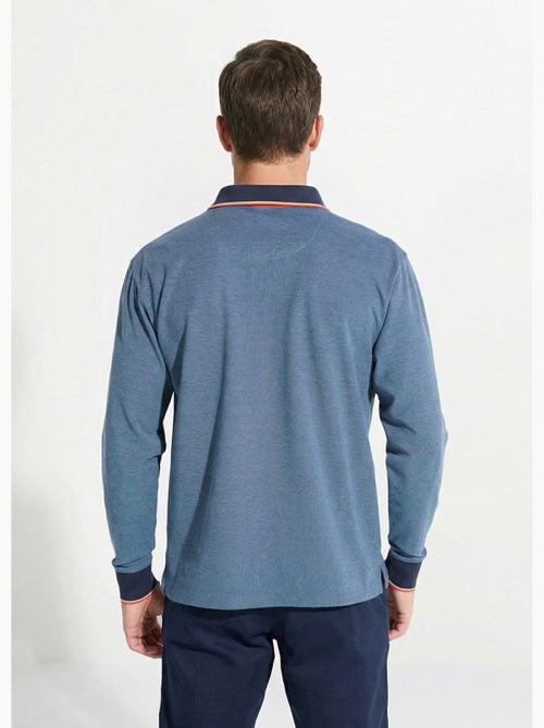 Polo maille piquée manches longues coton - Afibel - Kiabi