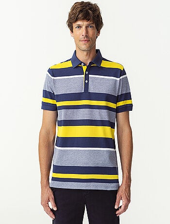 Polo maille piquée rayé - damart