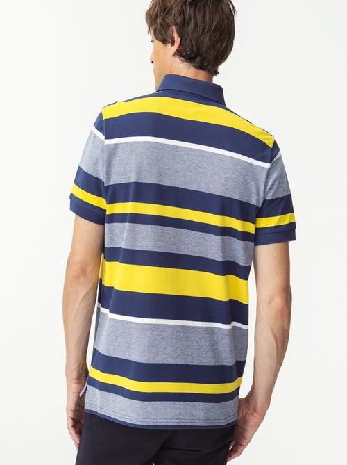 Polo maille piquée rayé - damart - Kiabi