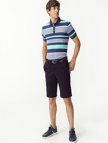 Polo maille piquée rayé - damart