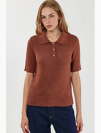 Polo maille texturée hiccup