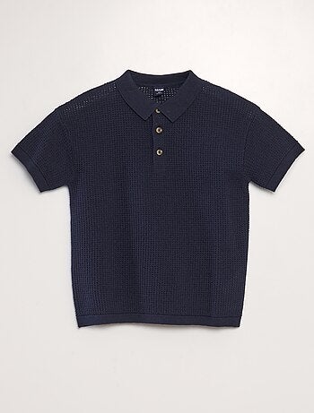 Polo maille tricot coupe loose