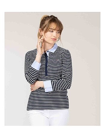 Polo manches 3/4 - Terre de Marins