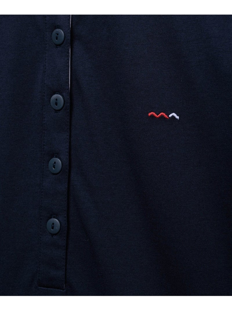 Polo manches 3/4 - Terre de Marins Bleu - Kiabi