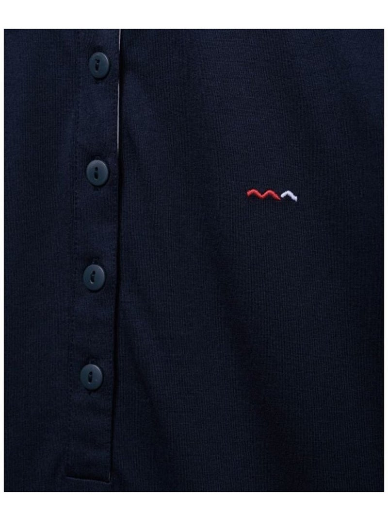 Polo manches 3/4 - Terre de Marins Bleu marine - Kiabi