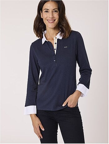 Polo manches 3/4 - Terre de Marins