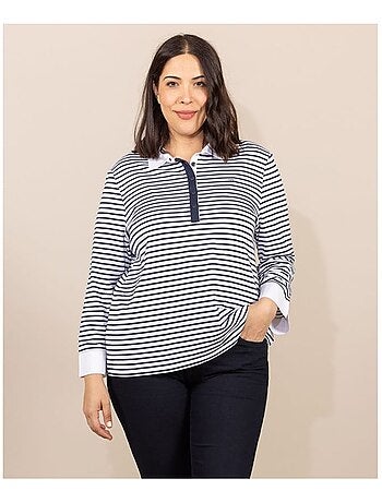 Polo manches 3/4 - Terre de Marins