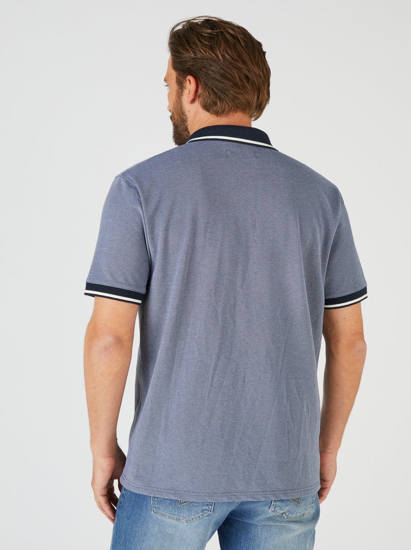 Polo manches courtes - Damart Bleu marine - Kiabi