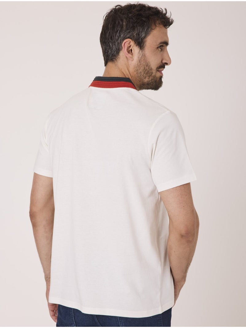 Polo manches courtes - Terre de Marins Beige gris - Kiabi