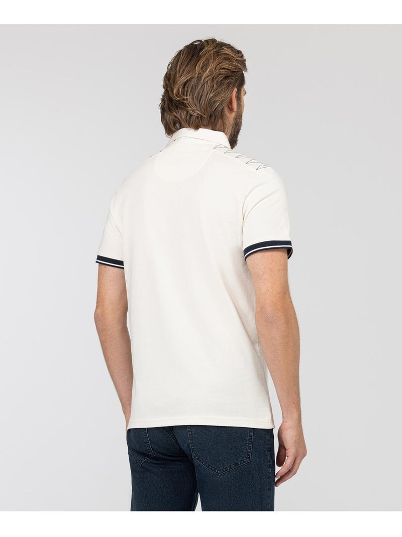 Polo manches courtes - Terre de Marins Beige gris - Kiabi