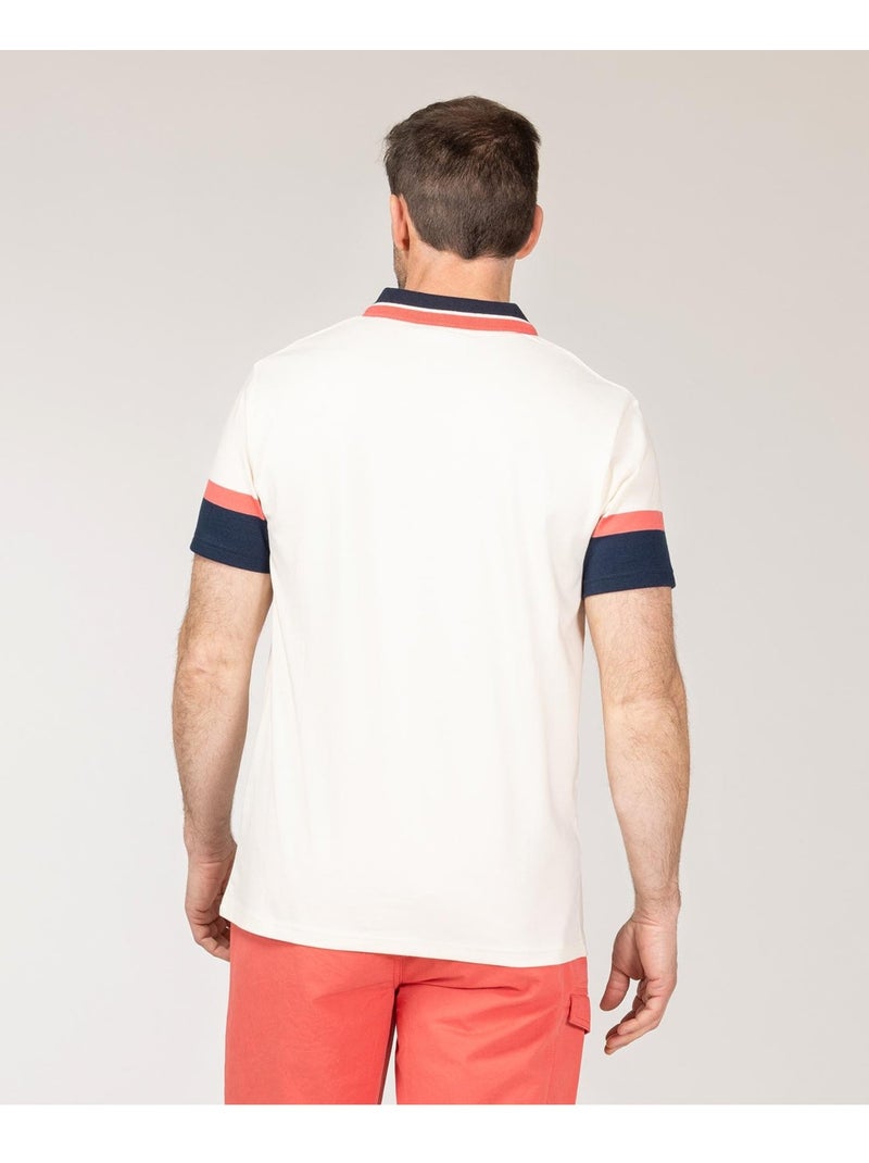 Polo manches courtes - Terre de Marins Beige gris - Kiabi