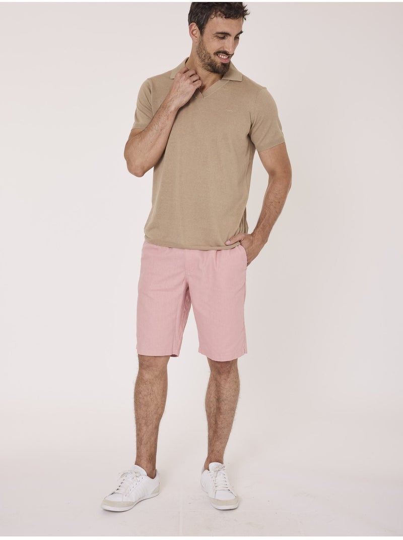 Polo manches courtes - Terre de Marins Beige - Kiabi
