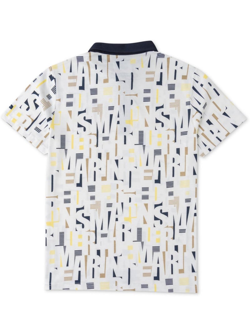 Polo manches courtes - Terre de Marins Blanc - Kiabi