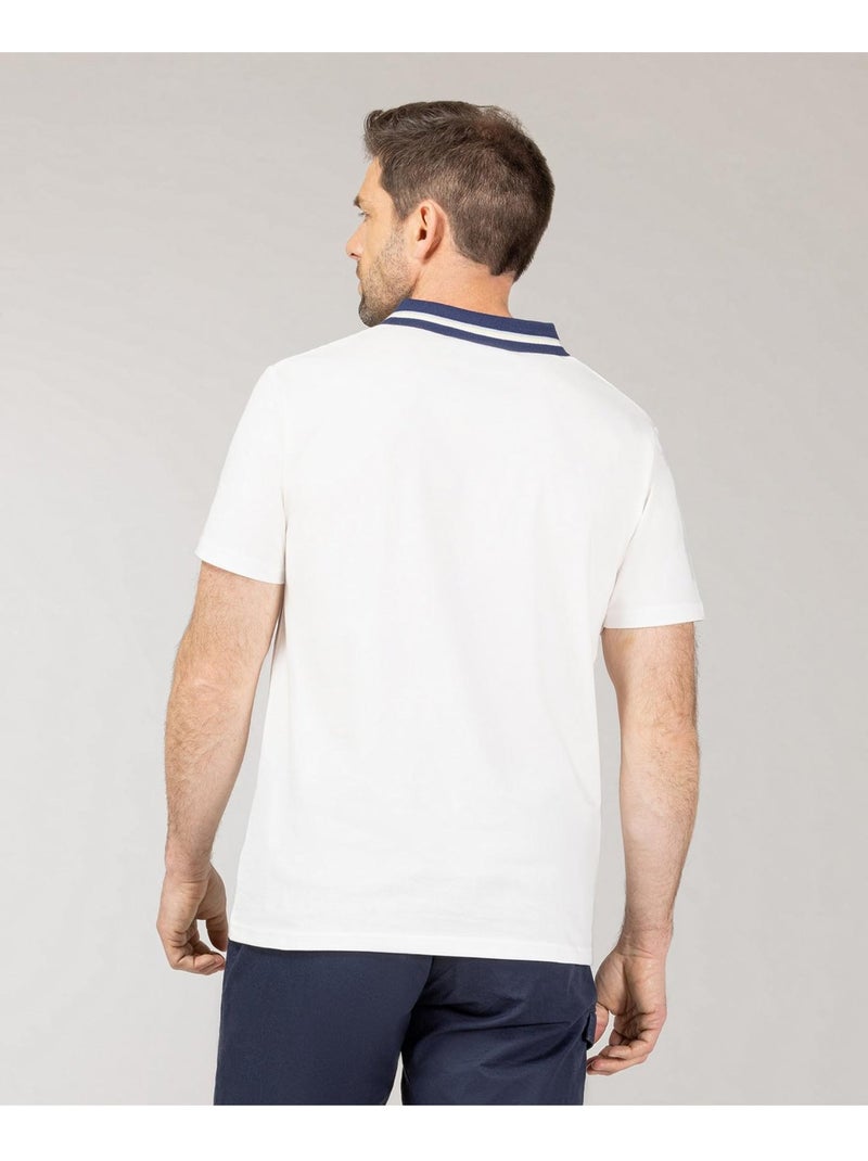 Polo manches courtes - Terre de Marins Blanc - Kiabi
