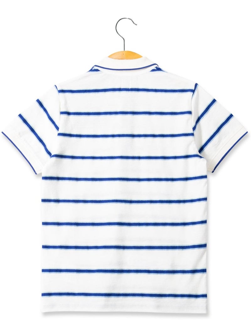 Polo manches courtes - terre de marins Bleu Beige - Kiabi