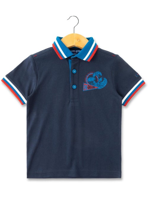Polo manches courtes - terre de marins - Kiabi