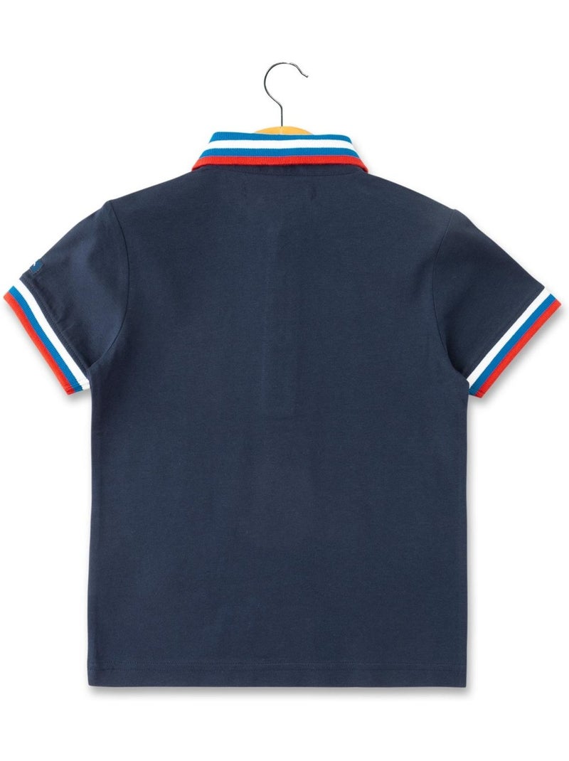Polo manches courtes - terre de marins Bleu marine - Kiabi