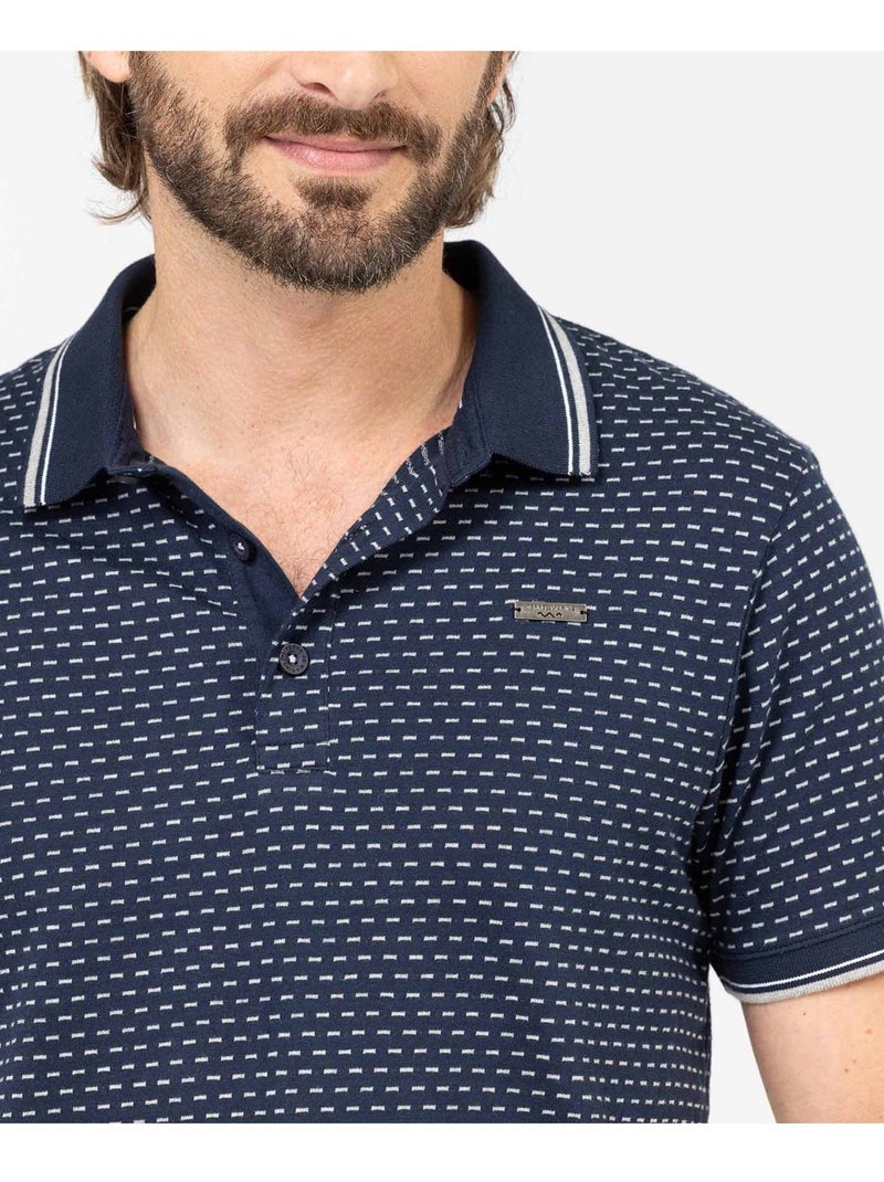 Polo manches courtes - Terre de Marins Bleu marine - Kiabi