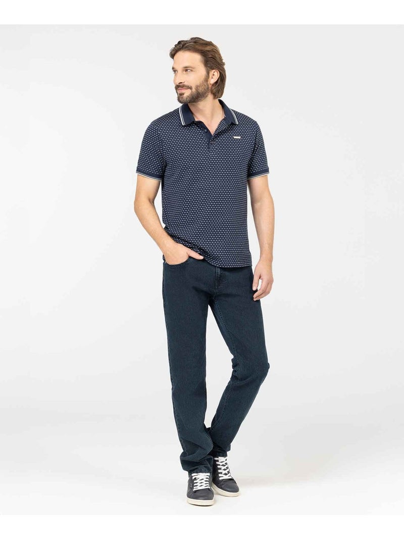 Polo manches courtes - Terre de Marins Bleu marine - Kiabi