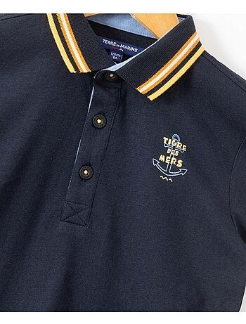 Polo manches courtes 100% coton - Terre de Marins