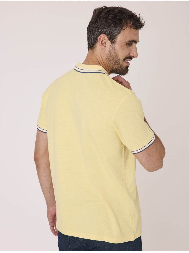 Polo manches courtes - Terre de Marins Jaune - Kiabi