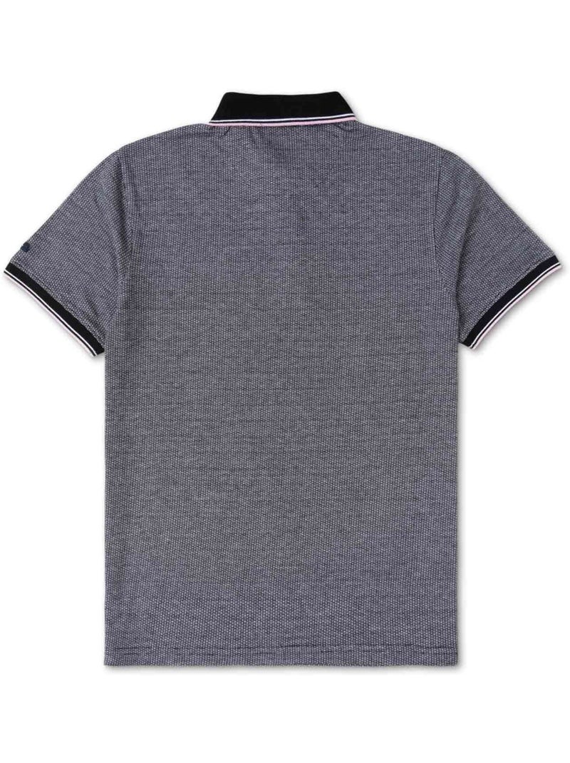 Polo manches courtes - Terre de Marins Noir - Kiabi