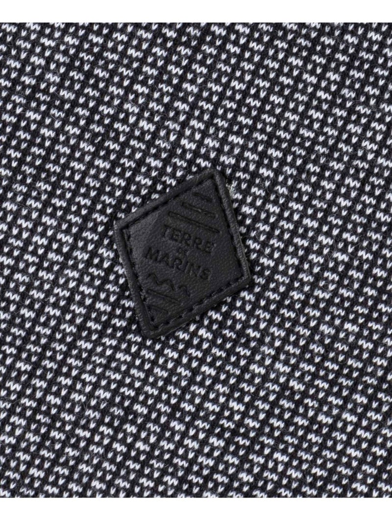 Polo manches courtes - Terre de Marins Noir - Kiabi