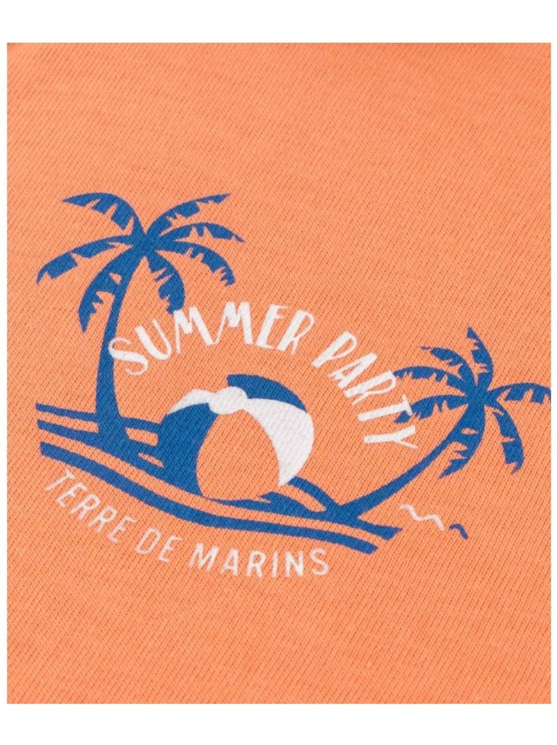 Polo manches courtes - Terre de Marins Orange - Kiabi