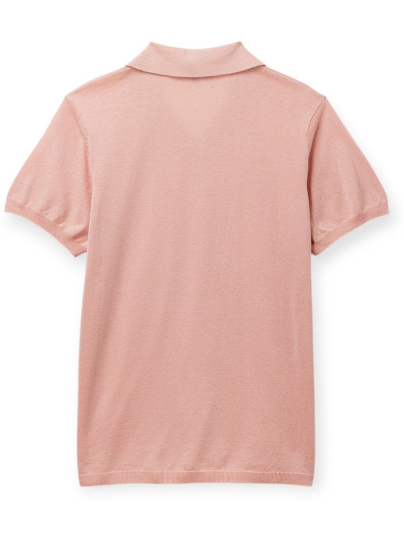 Polo manches courtes - Terre de Marins Rose - Kiabi