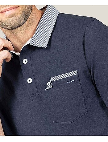 Polo manches courtes 100% coton - terre de marins