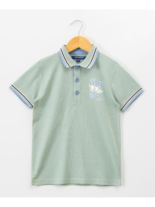 Polo manches courtes 100% coton - Terre de Marins - Kiabi
