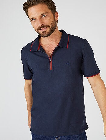 Polo manches courtes à col zippé Climatyl - Damart